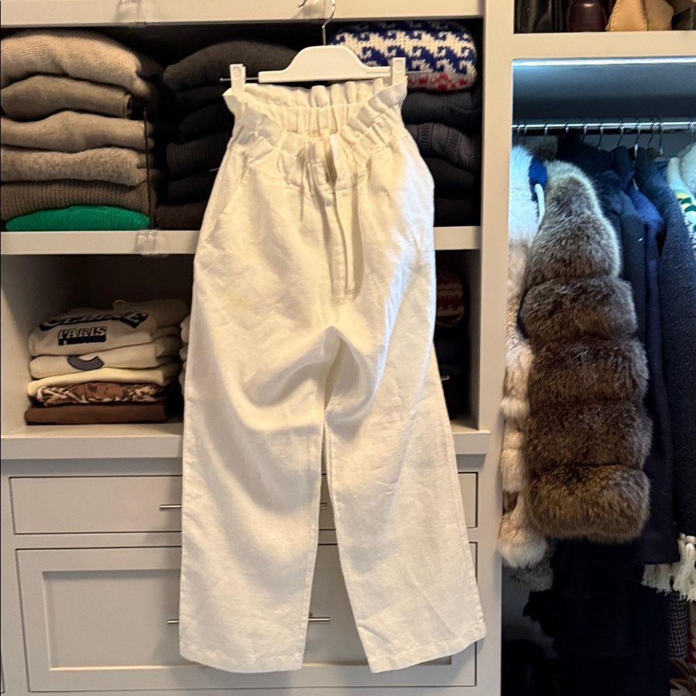 Posse Off-White Wide Leg Pants